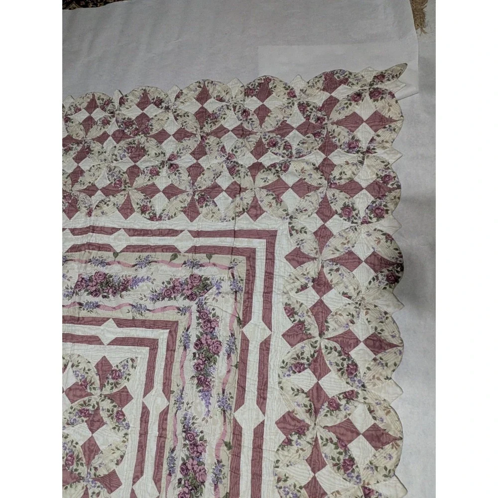 Glynda Turley Rose Rhapsody Comforter Quilt Full Size 76